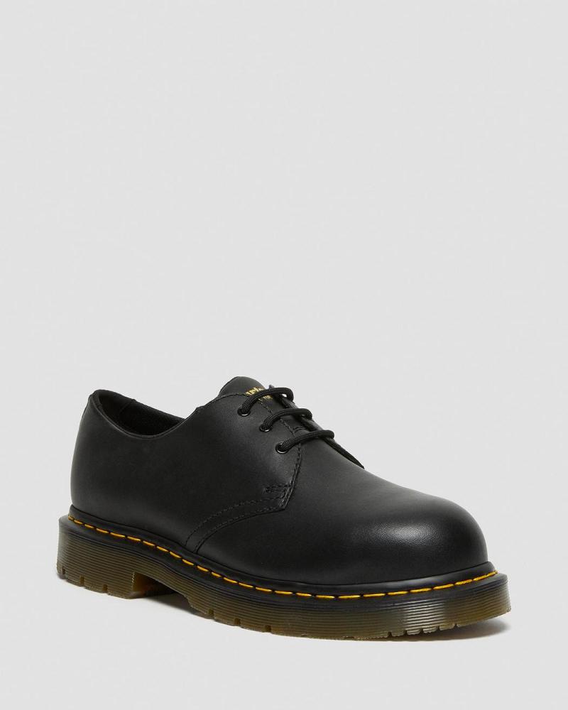 Zapatos Oxford Dr Martens 1461 Slip Resistant Steel Puntera Hombre Negros | MX 213ILH